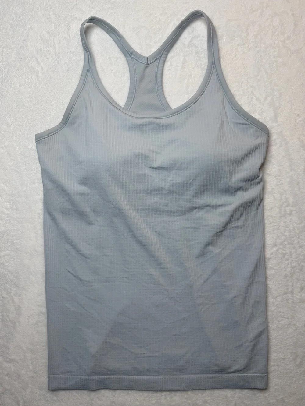 Lululemon Ebb To Street Tank Top *Light Support B/C Cup Starch Blue Sz 10 W1AX1S